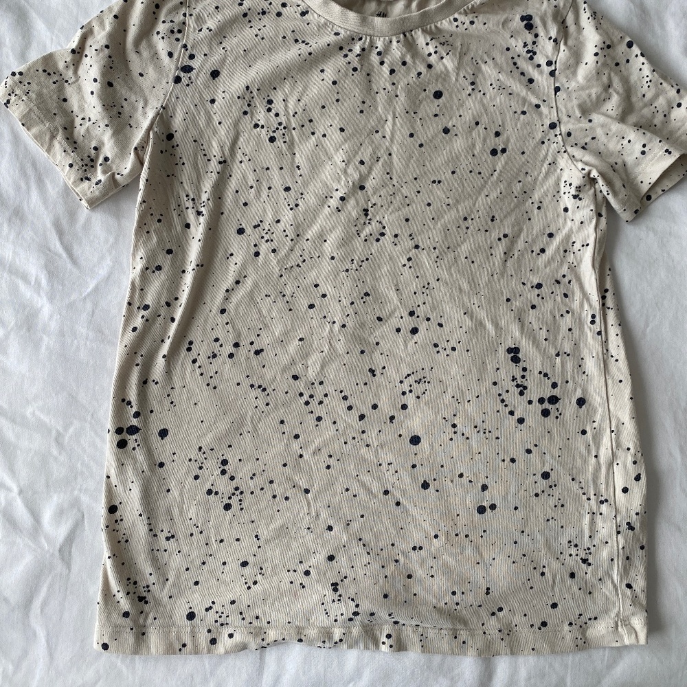 H&M Kids Splatter Paint Tshirt Size 8/10 - Picture 2 of 4